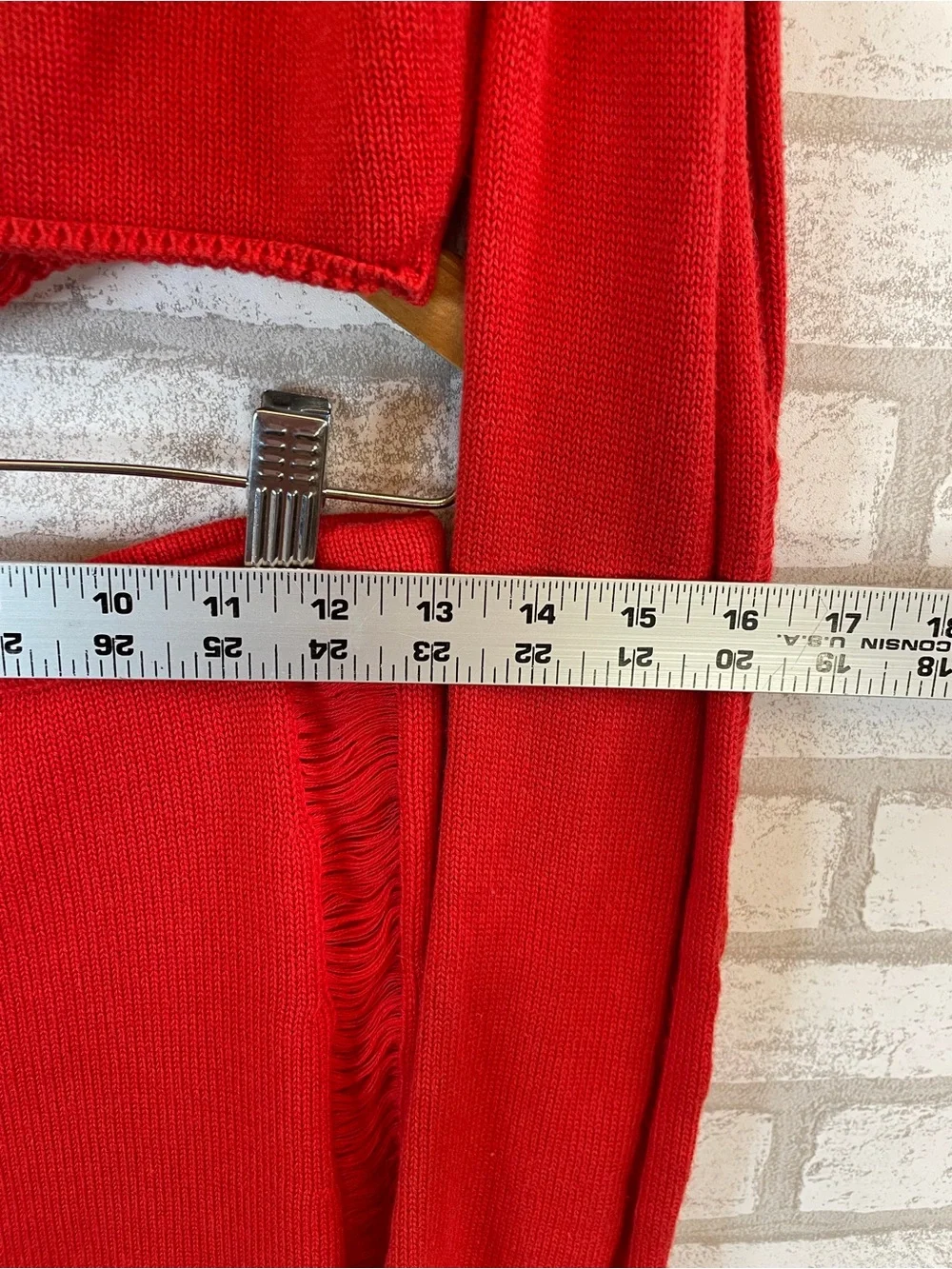 Lucy in the Sky Red Distressed Knit Two-Piece Dress Set Size L NWOT